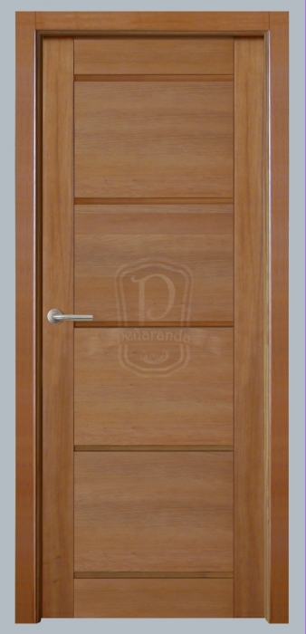 puerta interior rústica de 4 cuadros ciega